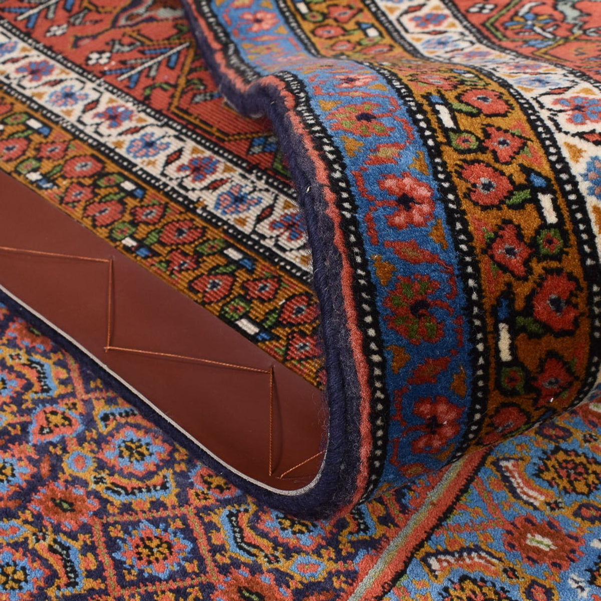 Alfombra Gabbeh - Persa Kashkuli - 304 x 206 cm - rojo oscuro