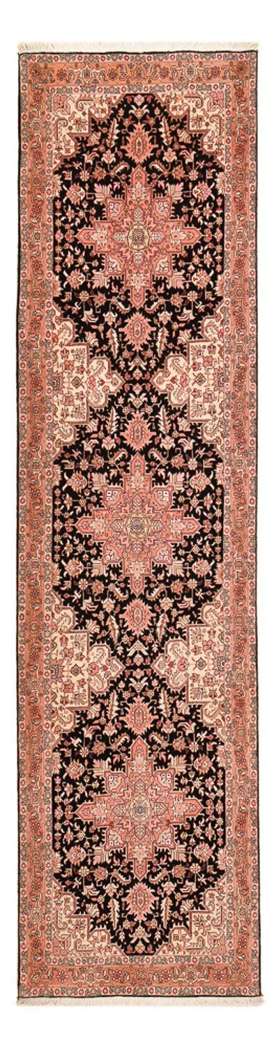 Alfombra de pasillo Alfombra Persa - Tabriz - Prima - 350 x 91 cm - azul oscuro