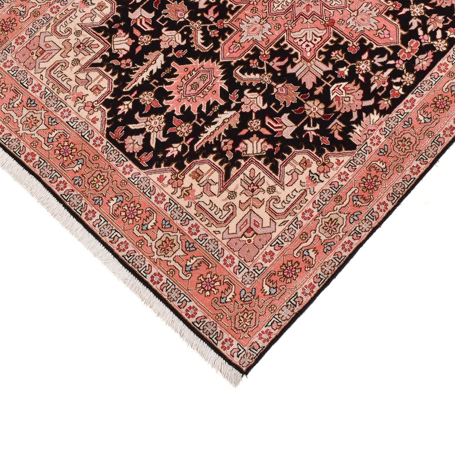 Alfombra de pasillo Alfombra Persa - Tabriz - Prima - 350 x 91 cm - azul oscuro