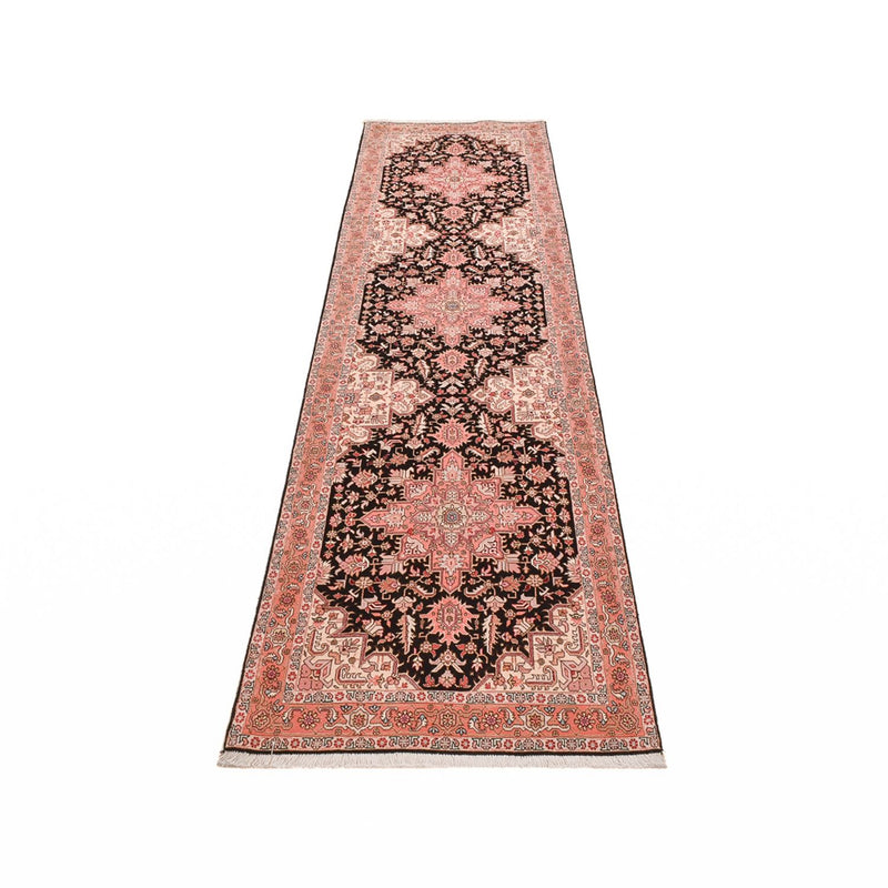 Alfombra de pasillo Alfombra Persa - Tabriz - Prima - 350 x 91 cm - azul oscuro