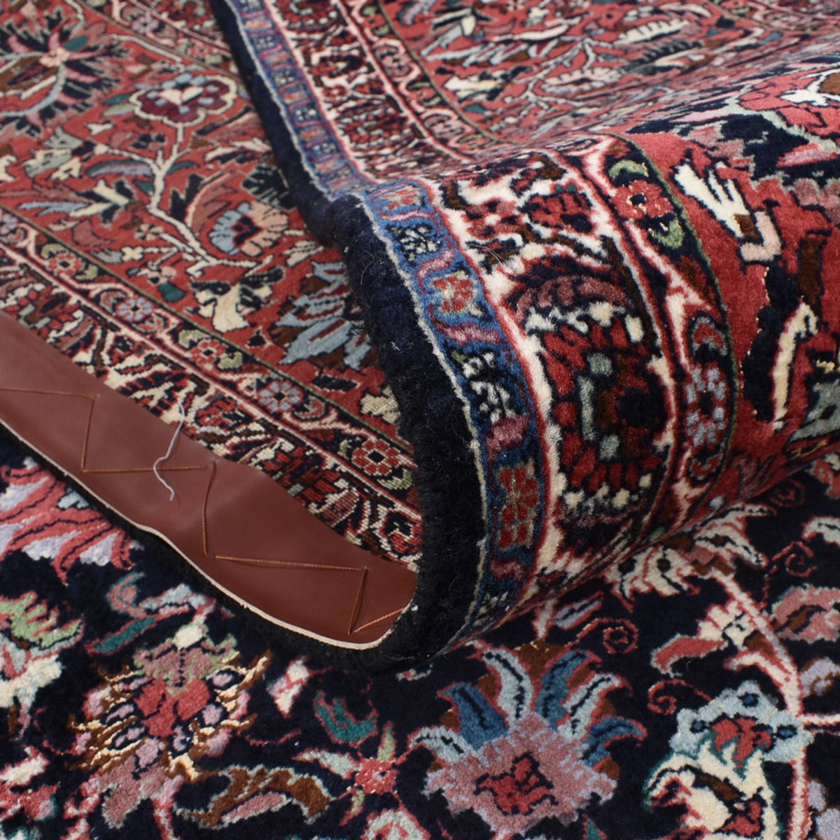 Alfombra persa - Bidjar - 396 x 300 cm - marrón oscuro