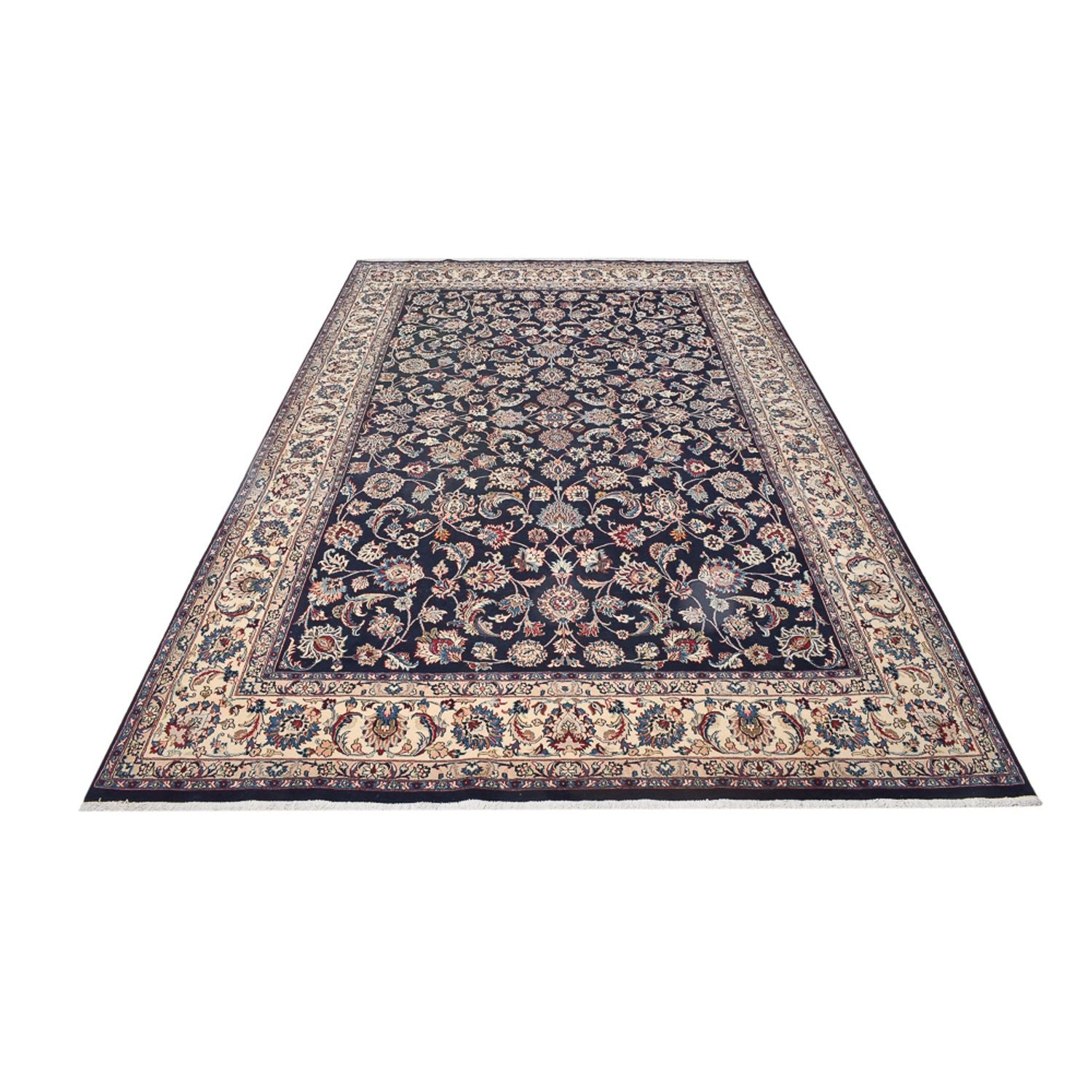 Alfombra persa - Clásica - 367 x 241 cm - azul oscuro
