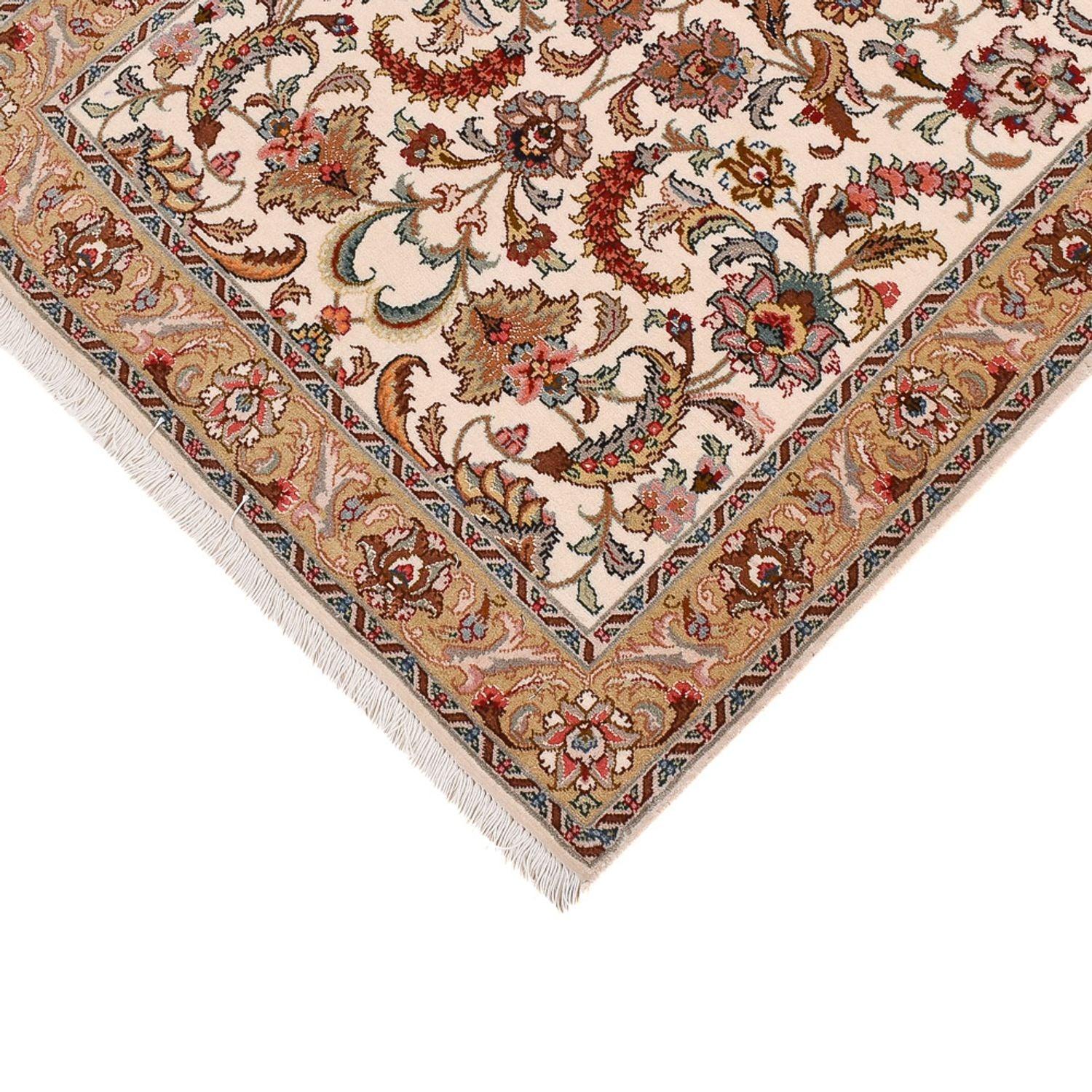 Alfombra de pasillo Alfombra Persa - Tabriz - Prima - 307 x 79 cm - caramelo