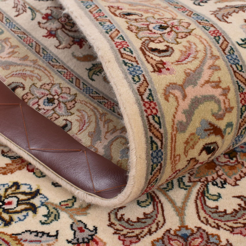 Alfombra de pasillo Alfombra Persa - Tabriz - Real - 405 x 84 cm - beige