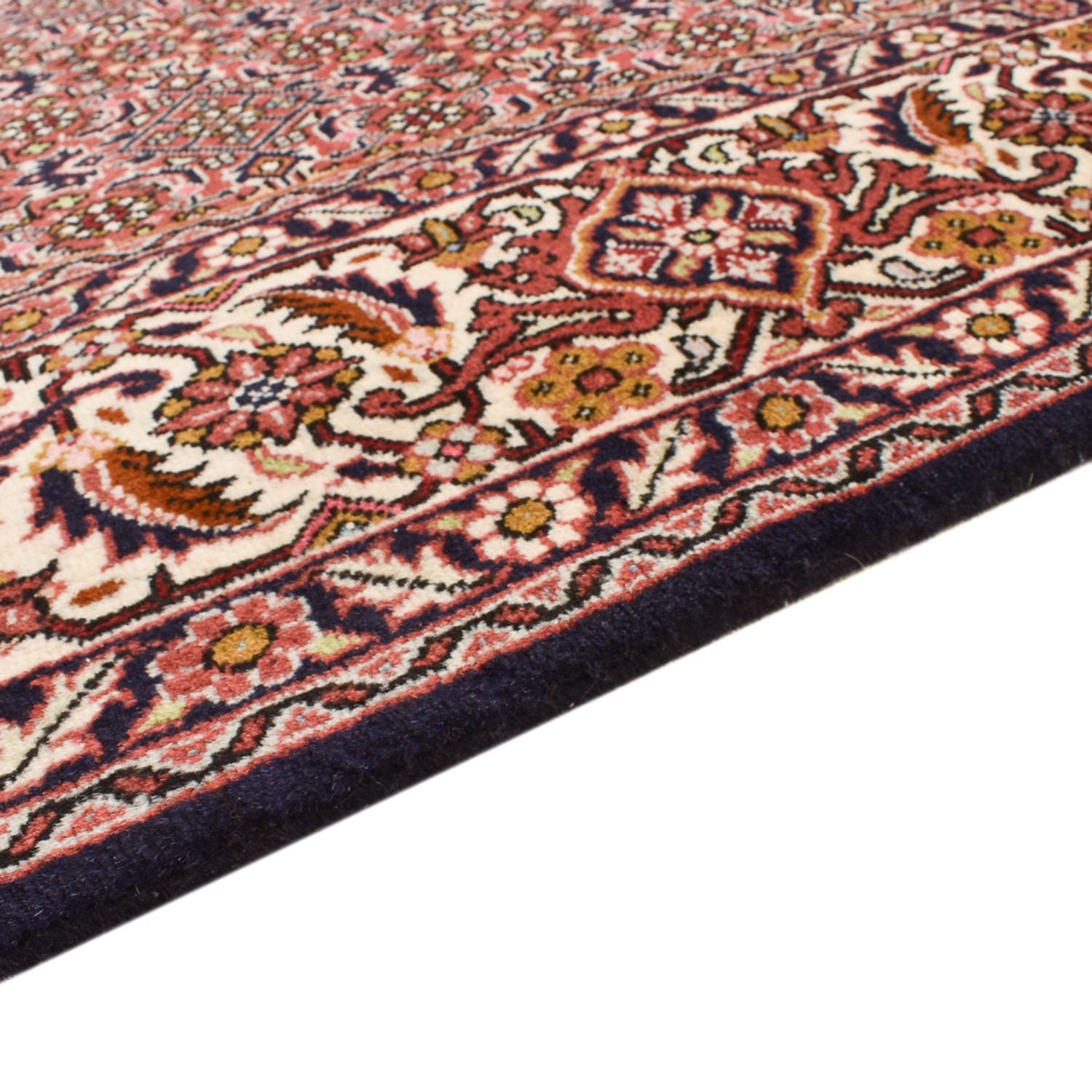 Alfombra de pasillo Alfombra persa - Bidjar - 398 x 202 cm - óxido