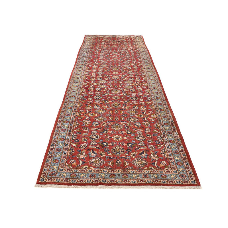 Alfombra de pasillo Alfombra persa - Keshan - 392 x 110 cm - rojo