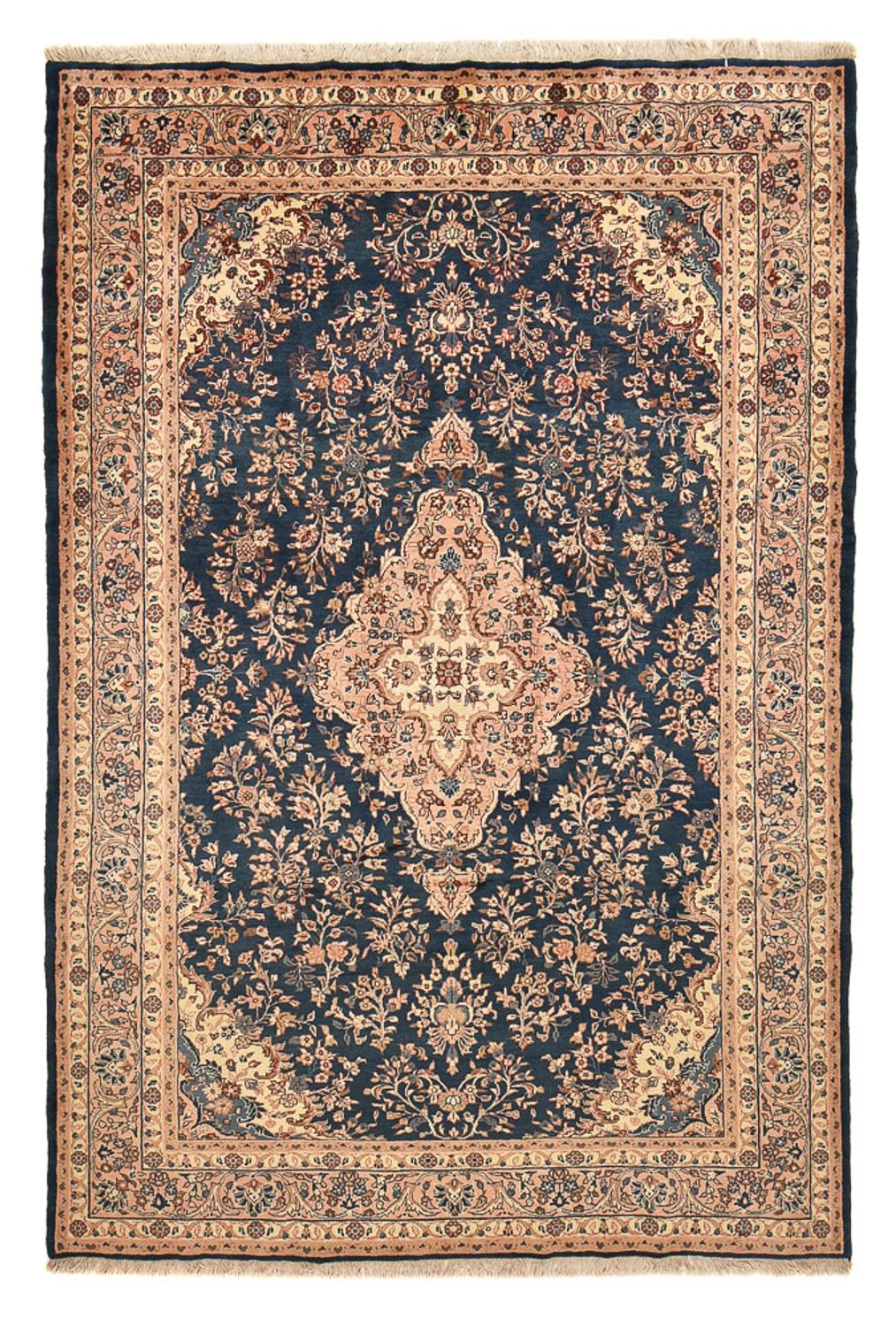 Alfombra persa - Nómada - 297 x 205 cm - azul oscuro
