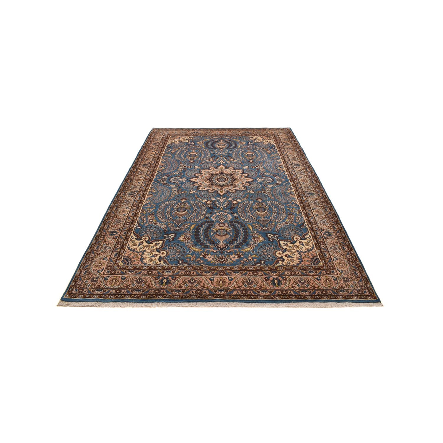 Alfombra persa - Nómada - 288 x 204 cm - azul marino