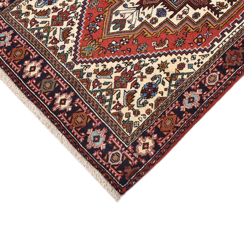 Alfombra persa - Nómada - 124 x 78 cm - rojo claro