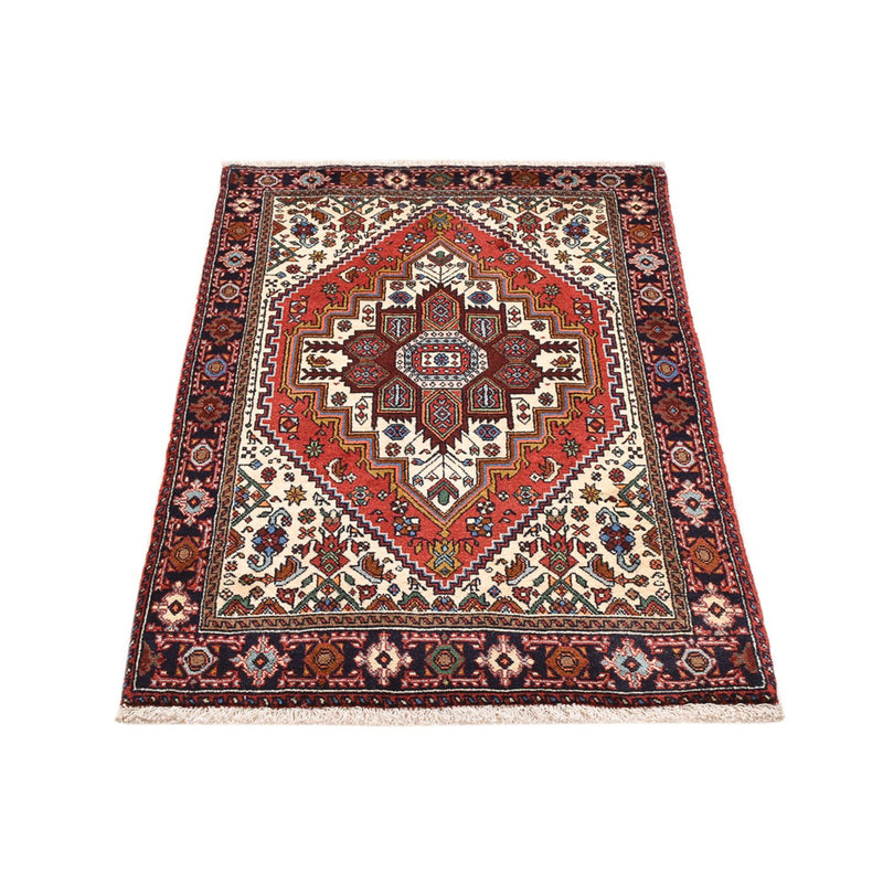 Alfombra persa - Nómada - 124 x 78 cm - rojo claro