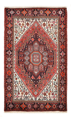 Alfombra persa - Nómada - 129 x 80 cm - rojo claro