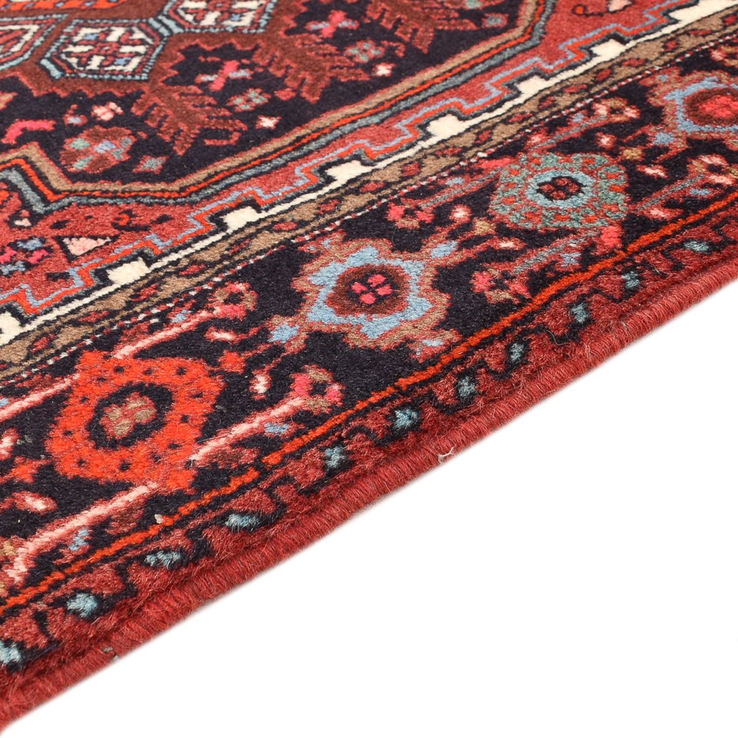 Alfombra persa - Nómada - 129 x 80 cm - rojo claro