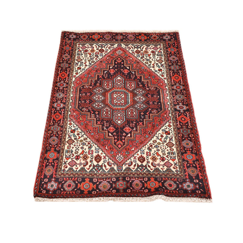 Alfombra persa - Nómada - 129 x 80 cm - rojo claro