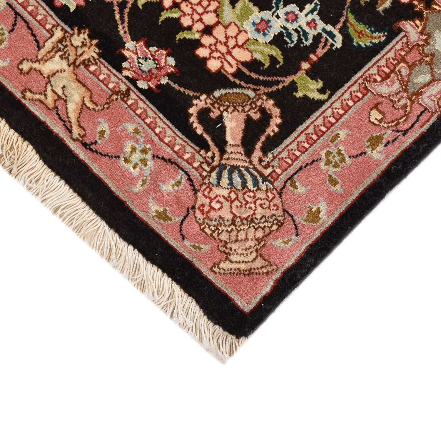 Alfombra Persa - Tabriz - Real - 72 x 55 cm - azul oscuro