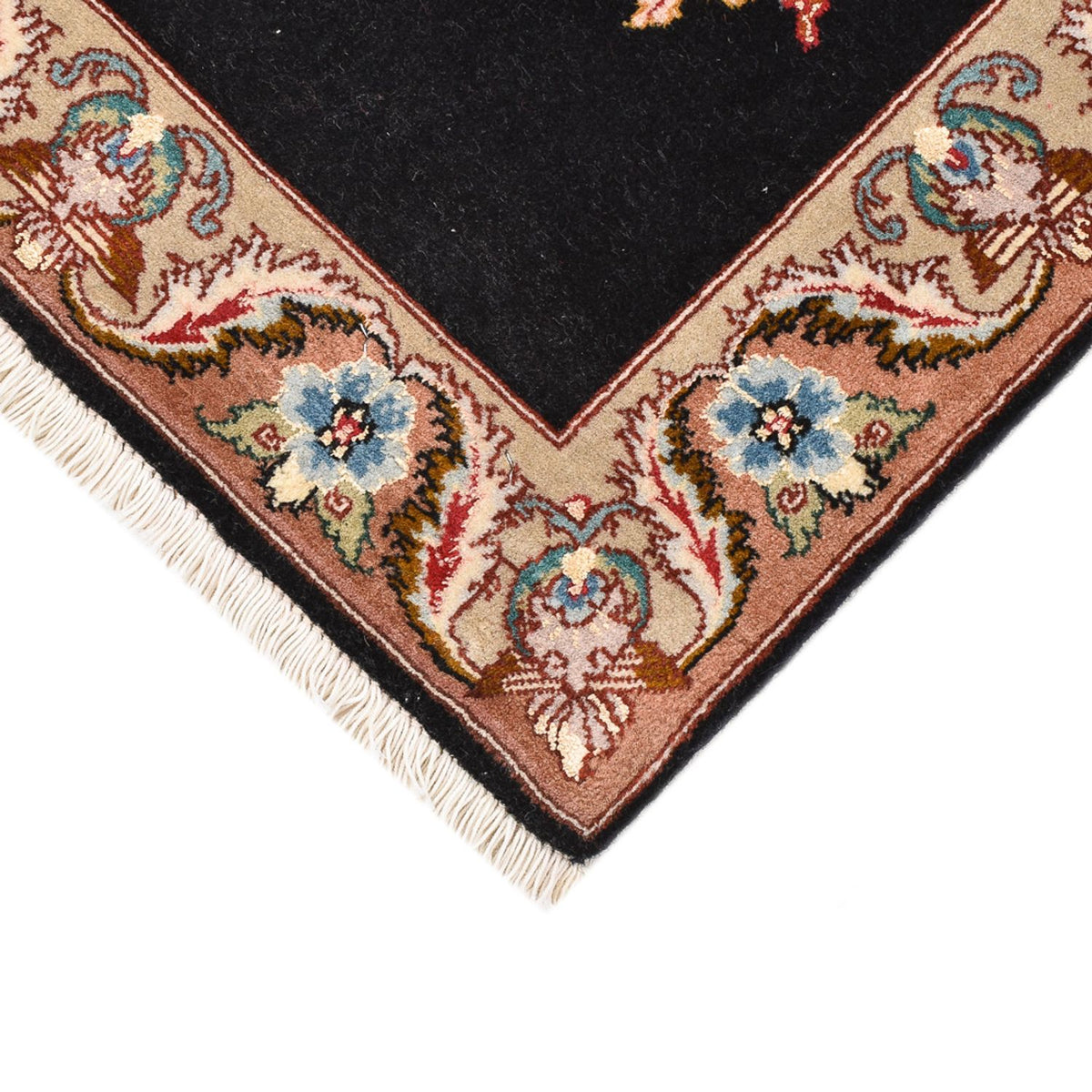 Alfombra Persa - Tabriz - Real - 76 x 52 cm - azul oscuro