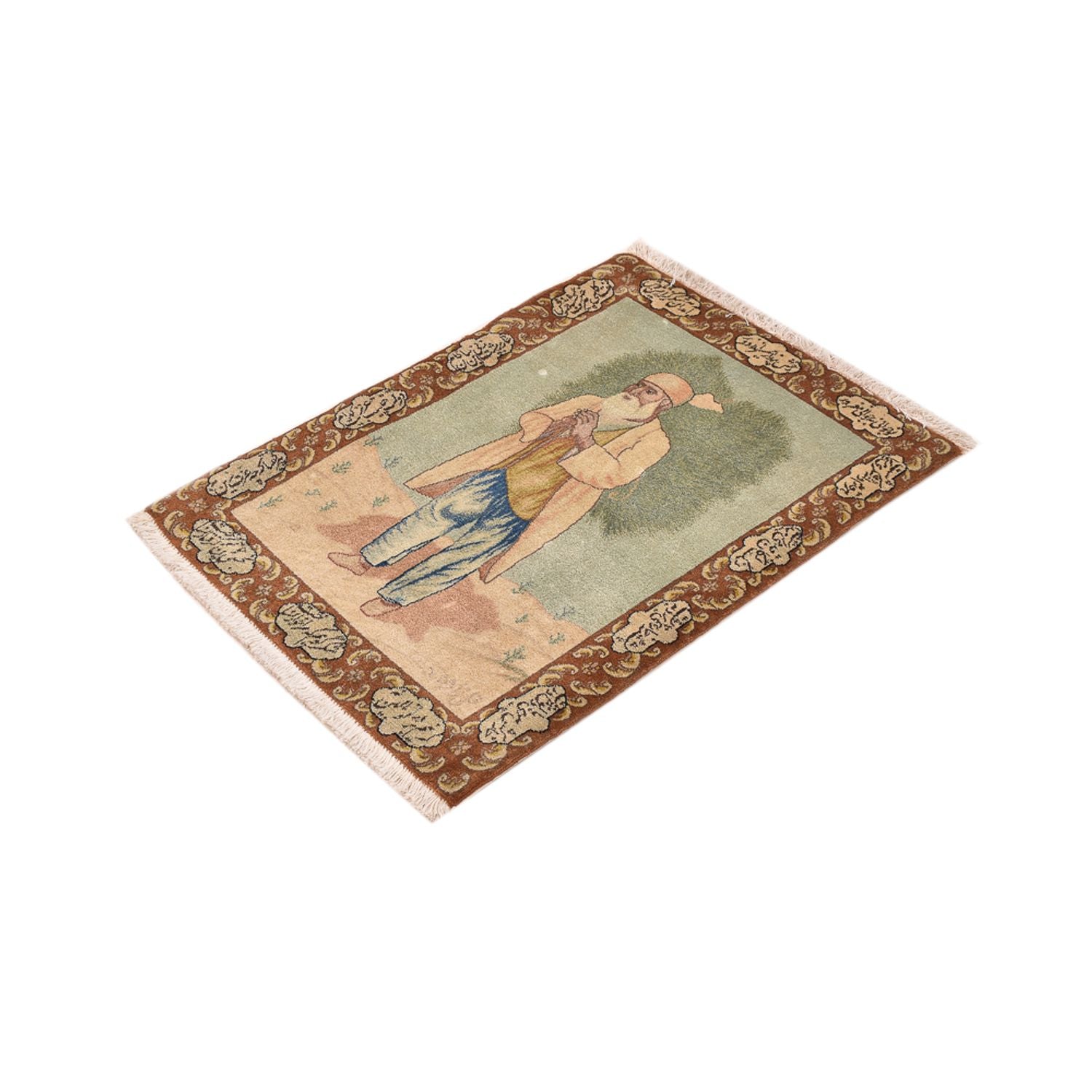 Alfombra Persa - Tabriz - Real - 73 x 56 cm - multicolor