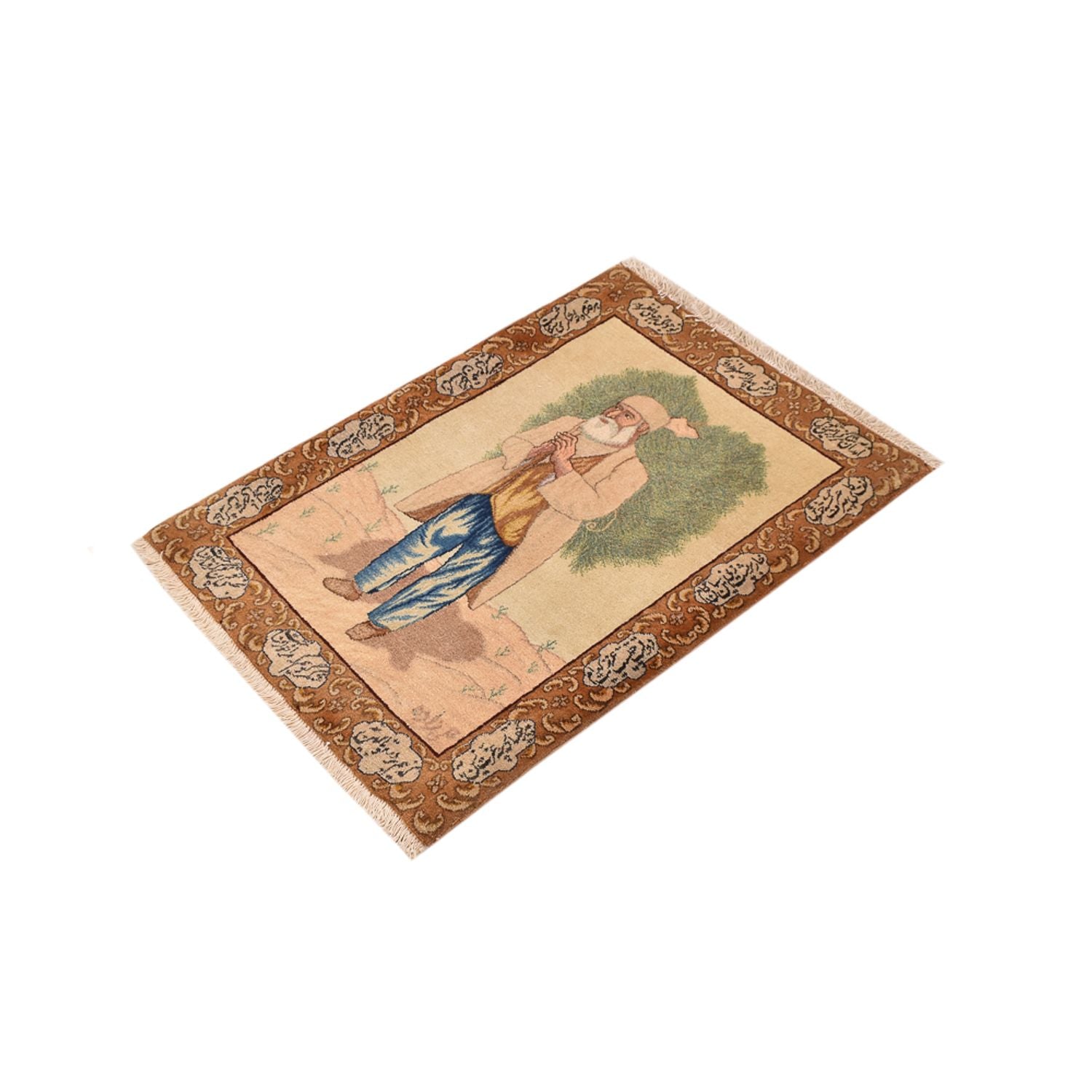 Alfombra Persa - Tabriz - Real - 73 x 56 cm - multicolor