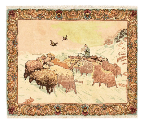 Alfombra Persa - Tabriz - Real - 110 x 84 cm - multicolor