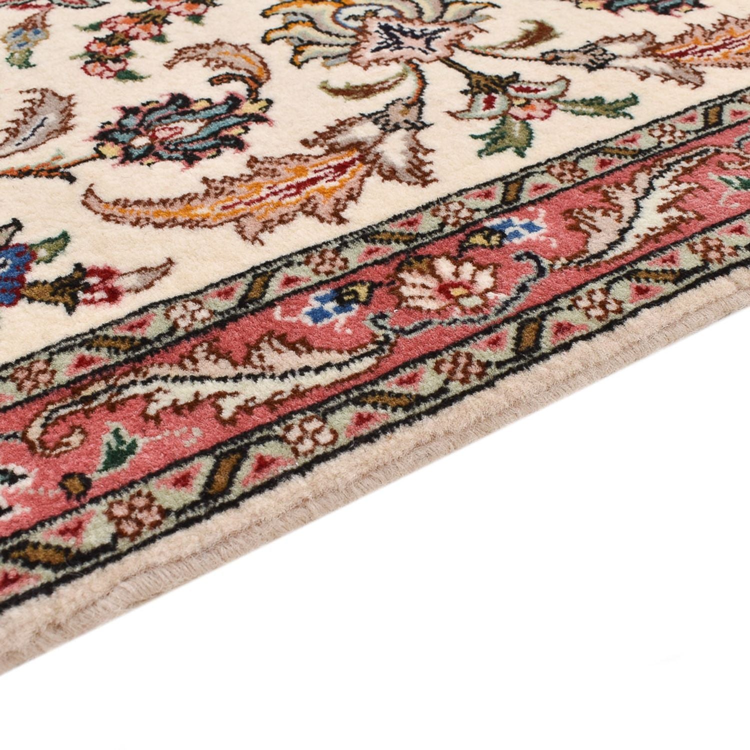Alfombra de pasillo Alfombra Persa - Tabriz - Real - 295 x 72 cm - arena