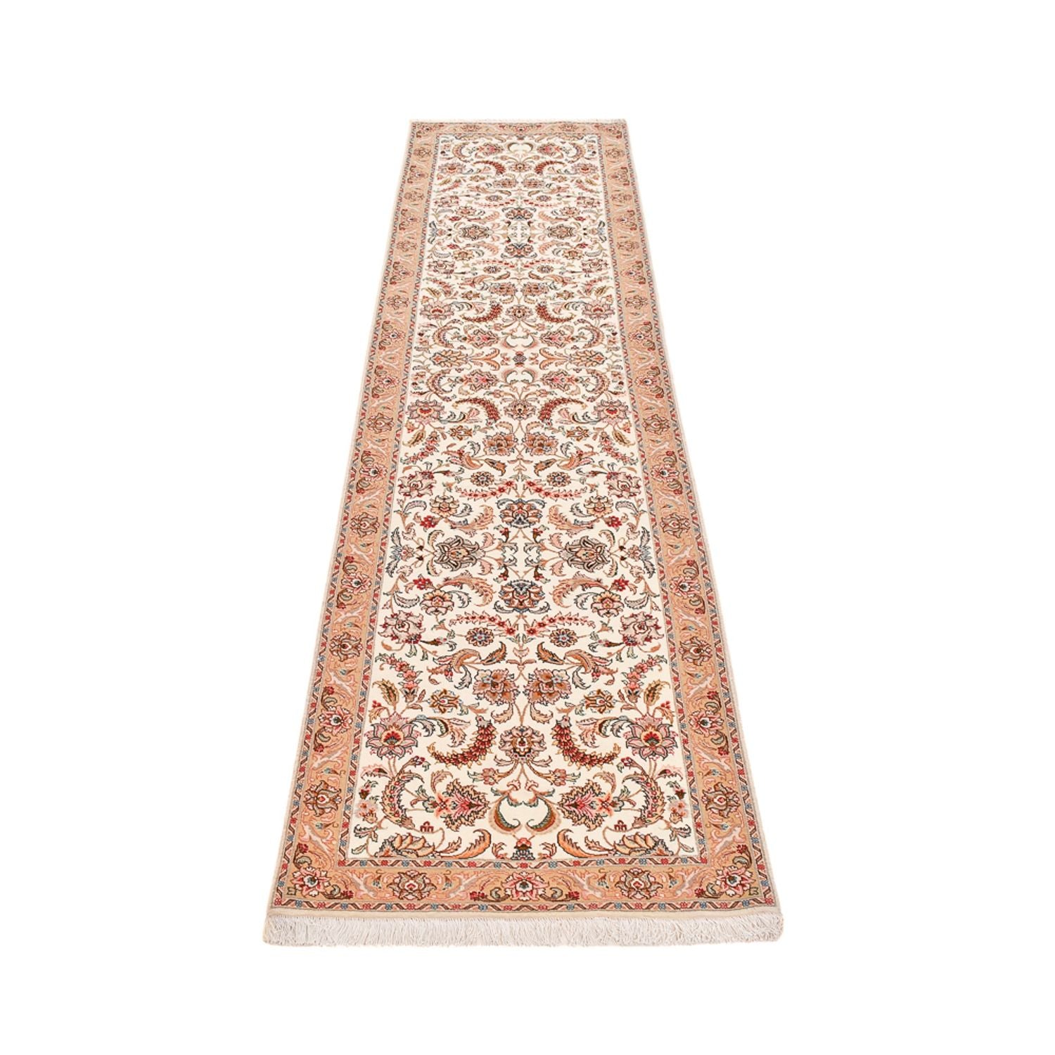 Alfombra de pasillo Alfombra Persa - Tabriz - Prima - 320 x 83 cm - caramelo