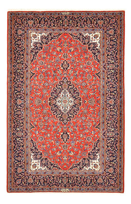 Alfombra persa - Keshan - 227 x 150 cm - rojo