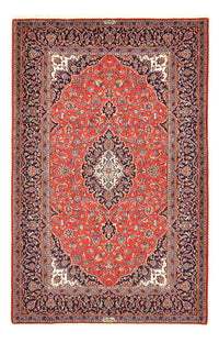 Alfombra persa - Keshan - 227 x 150 cm - rojo