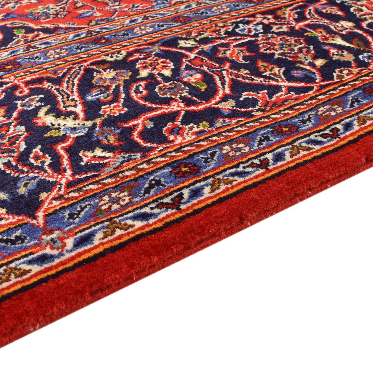 Alfombra persa - Keshan - 227 x 150 cm - rojo