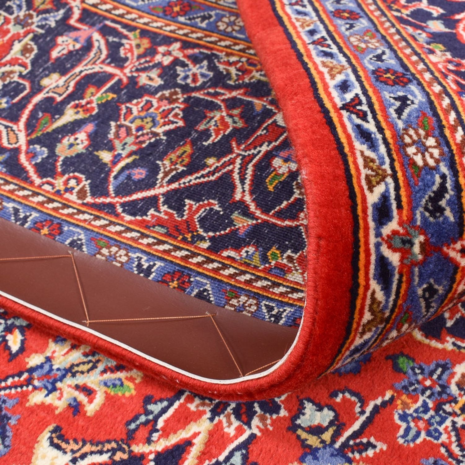 Alfombra persa - Keshan - 227 x 150 cm - rojo
