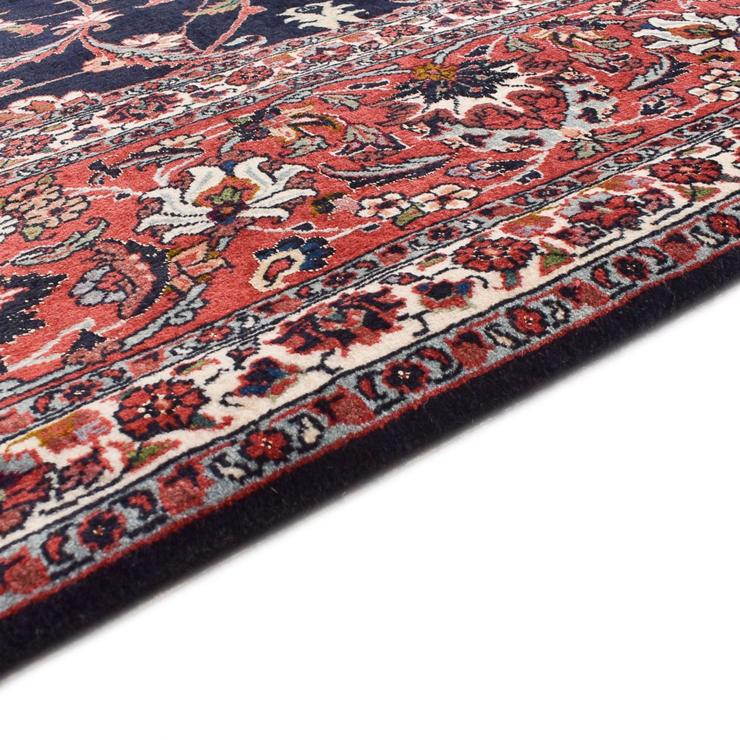 Alfombra persa - Bidjar - 350 x 258 cm - azul oscuro