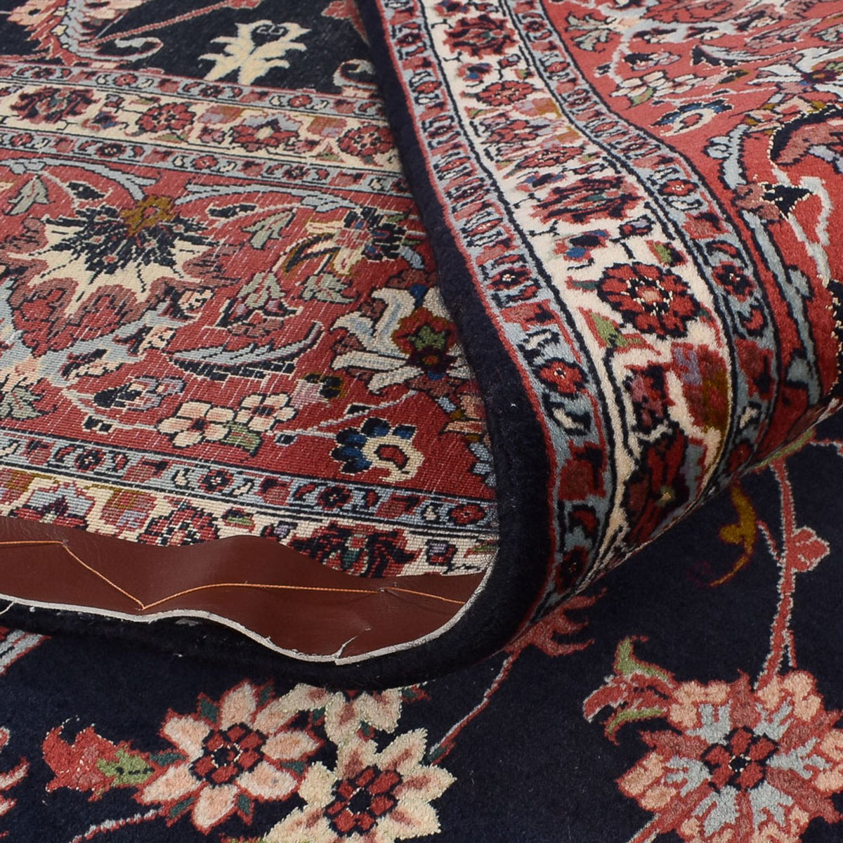 Alfombra persa - Bidjar - 350 x 258 cm - azul oscuro