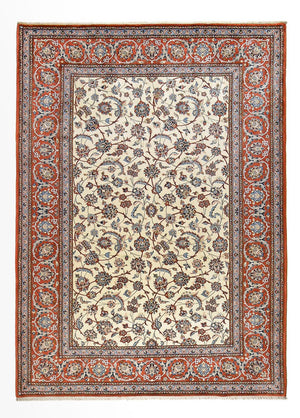 Alfombra persa - Clásica - 355 x 254 cm - crema
