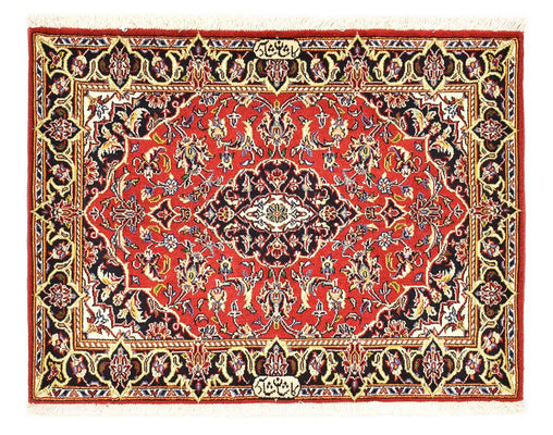 Alfombra persa - Keshan - 100 x 70 cm - rojo