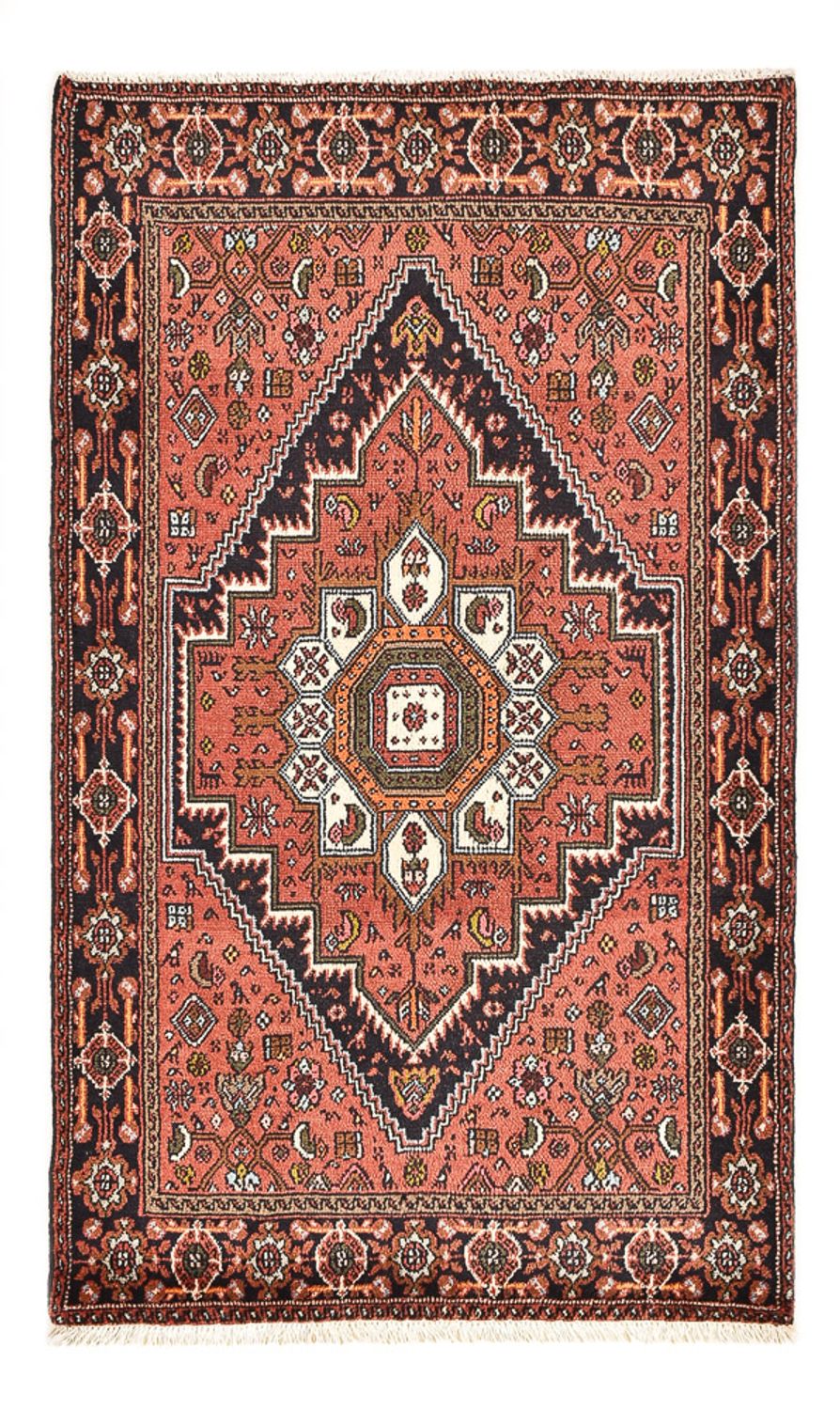 Alfombra persa - Nómada - 124 x 74 cm - rojo claro