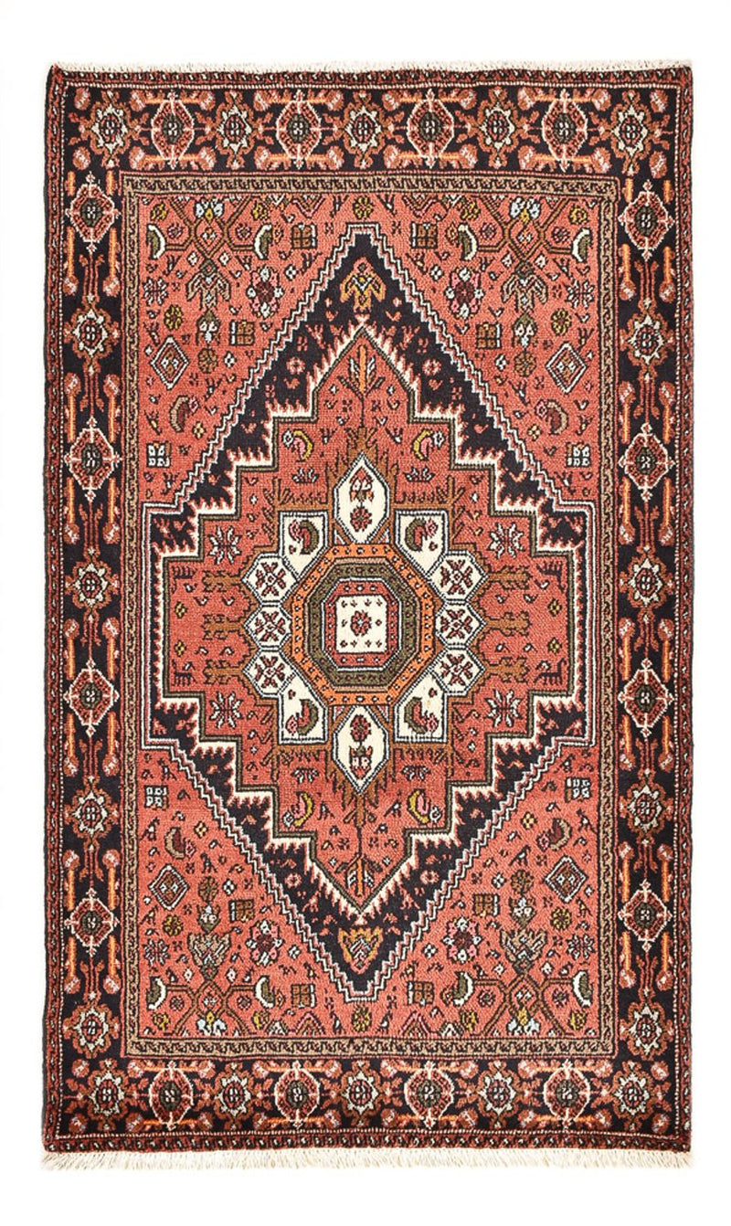 Alfombra persa - Nómada - 124 x 74 cm - rojo claro
