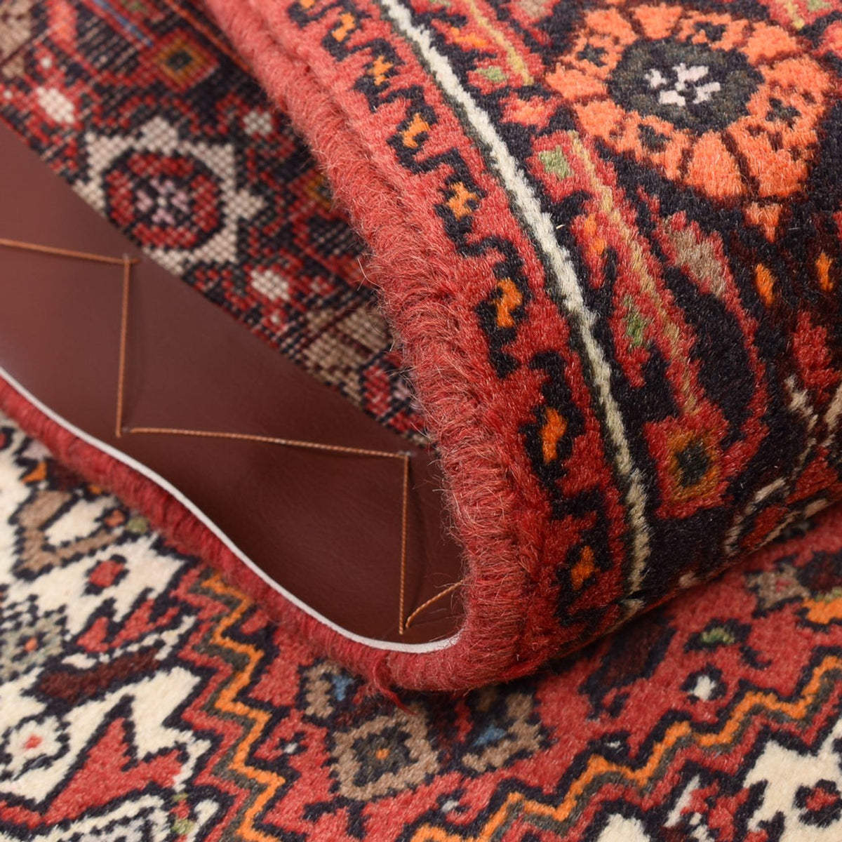 Alfombra persa - Nómada - 123 x 75 cm - rojo claro