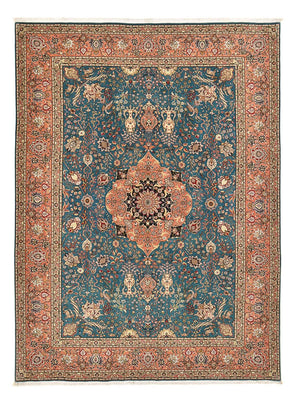 Alfombra Persa - Tabriz - Real - 352 x 253 cm - azul marino