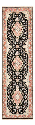 Alfombra de pasillo Alfombra Persa - Tabriz - Real - 300 x 83 cm - azul oscuro
