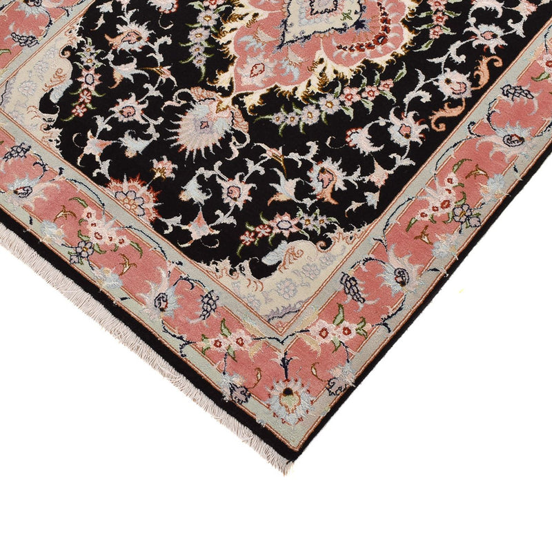 Alfombra de pasillo Alfombra Persa - Tabriz - Real - 300 x 83 cm - azul oscuro