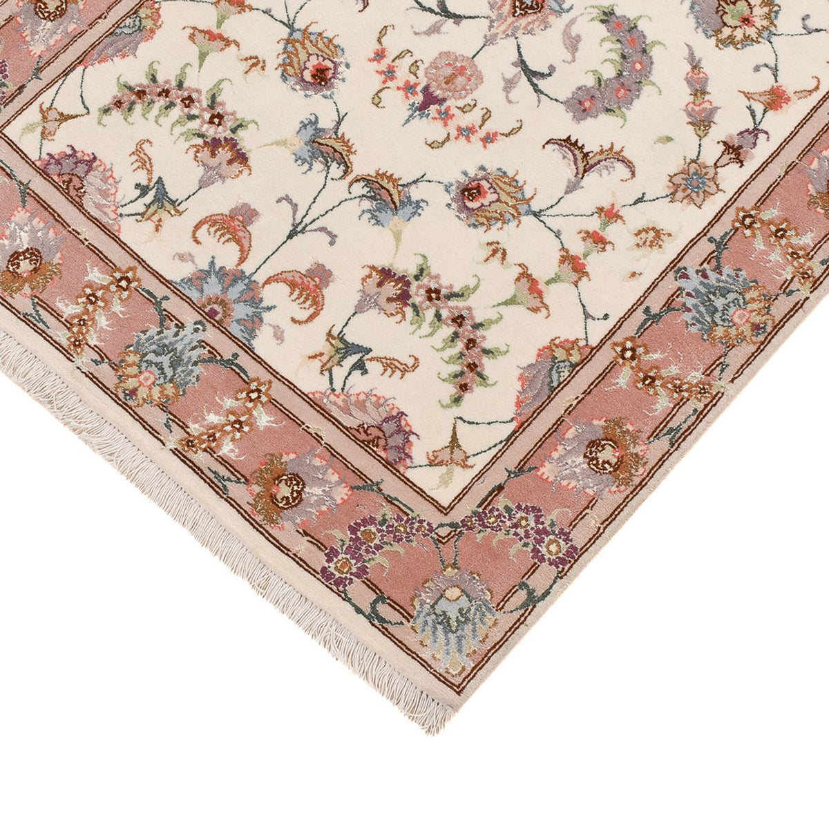 Alfombra de pasillo Alfombra Persa - Tabriz - Prima - 347 x 77 cm - beige