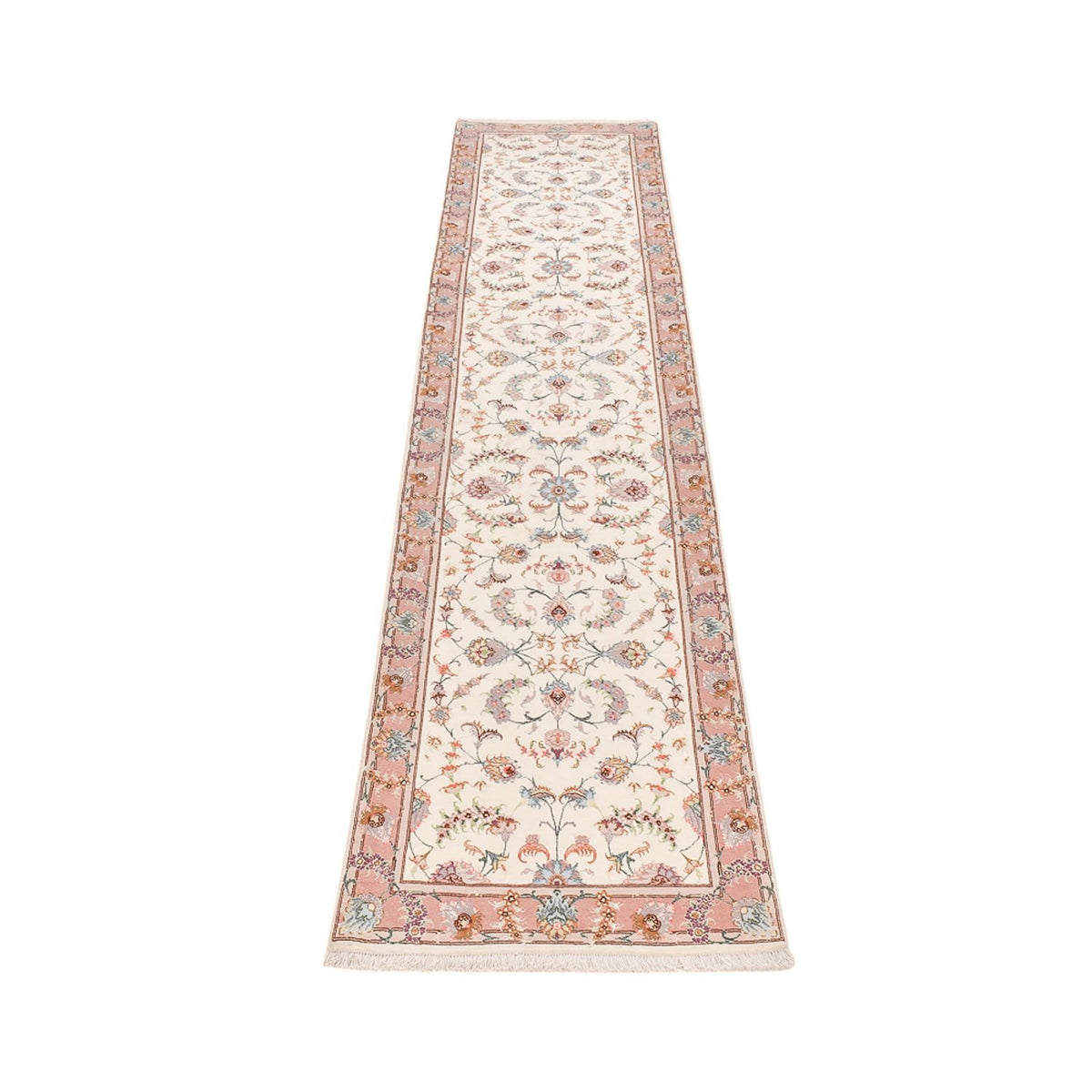 Alfombra de pasillo Alfombra Persa - Tabriz - Prima - 347 x 77 cm - beige