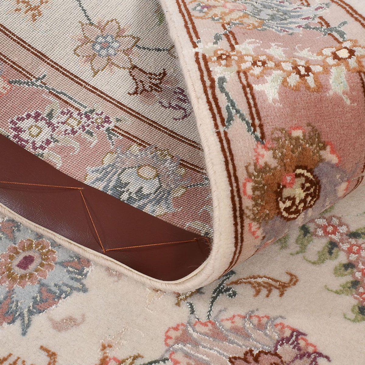 Alfombra de pasillo Alfombra Persa - Tabriz - Prima - 347 x 77 cm - beige