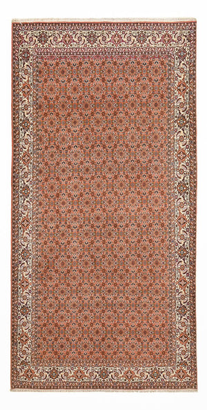 Alfombra de pasillo Alfombra persa - Bidjar - 392 x 200 cm - óxido