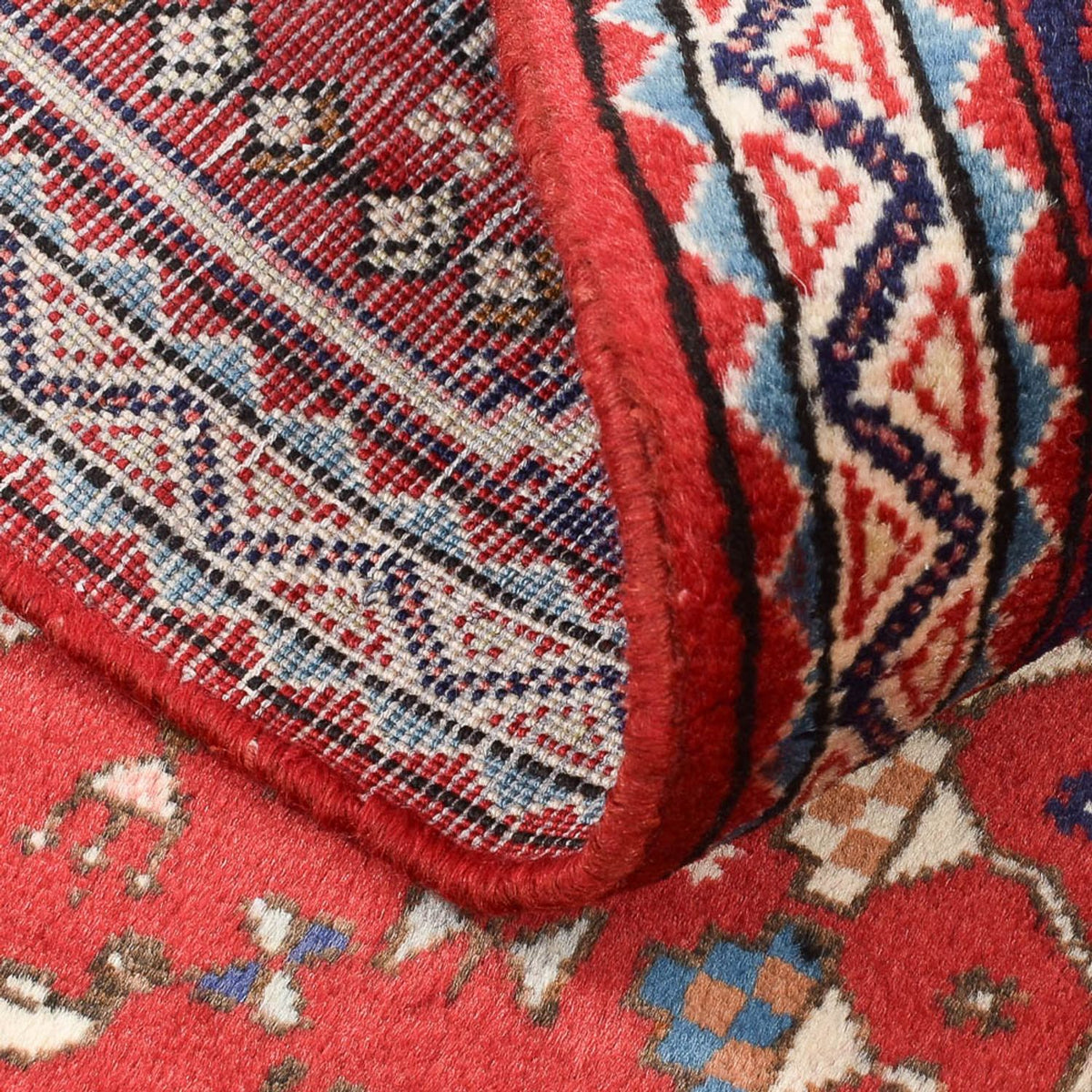 Alfombra persa - Nómada - 147 x 100 cm - rojo