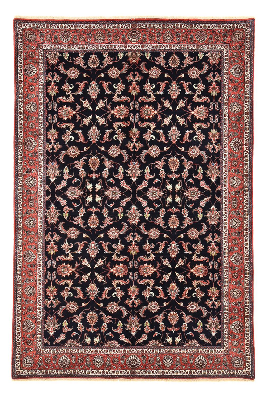 Alfombra persa - Bidjar - 298 x 202 cm - azul oscuro