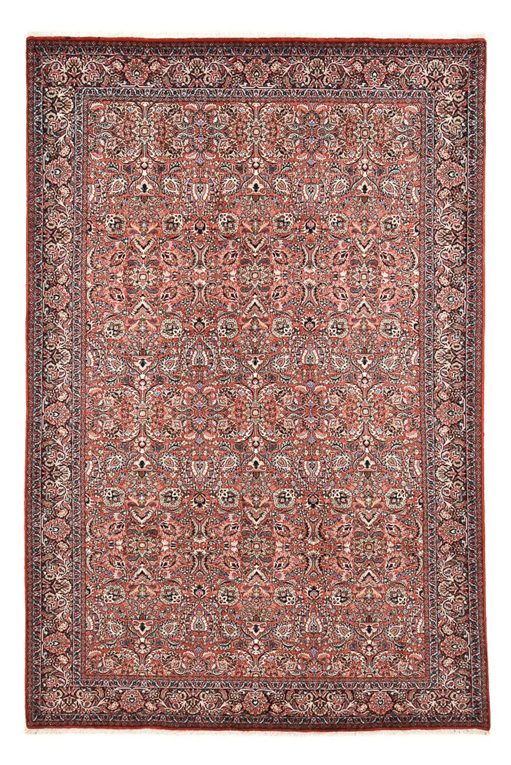 Alfombra persa - Bidjar - 302 x 201 cm - rojo claro