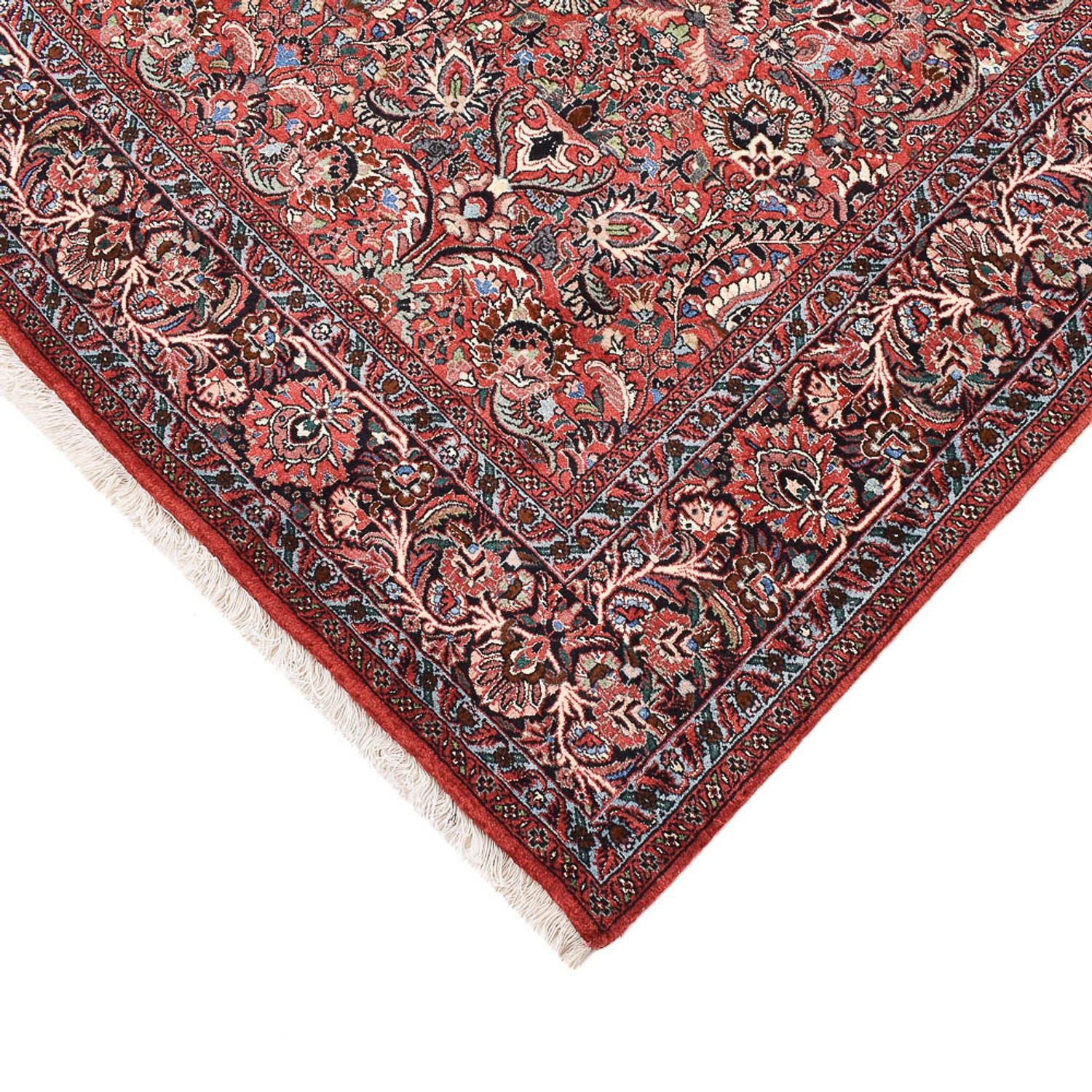 Alfombra persa - Bidjar - 302 x 201 cm - rojo claro