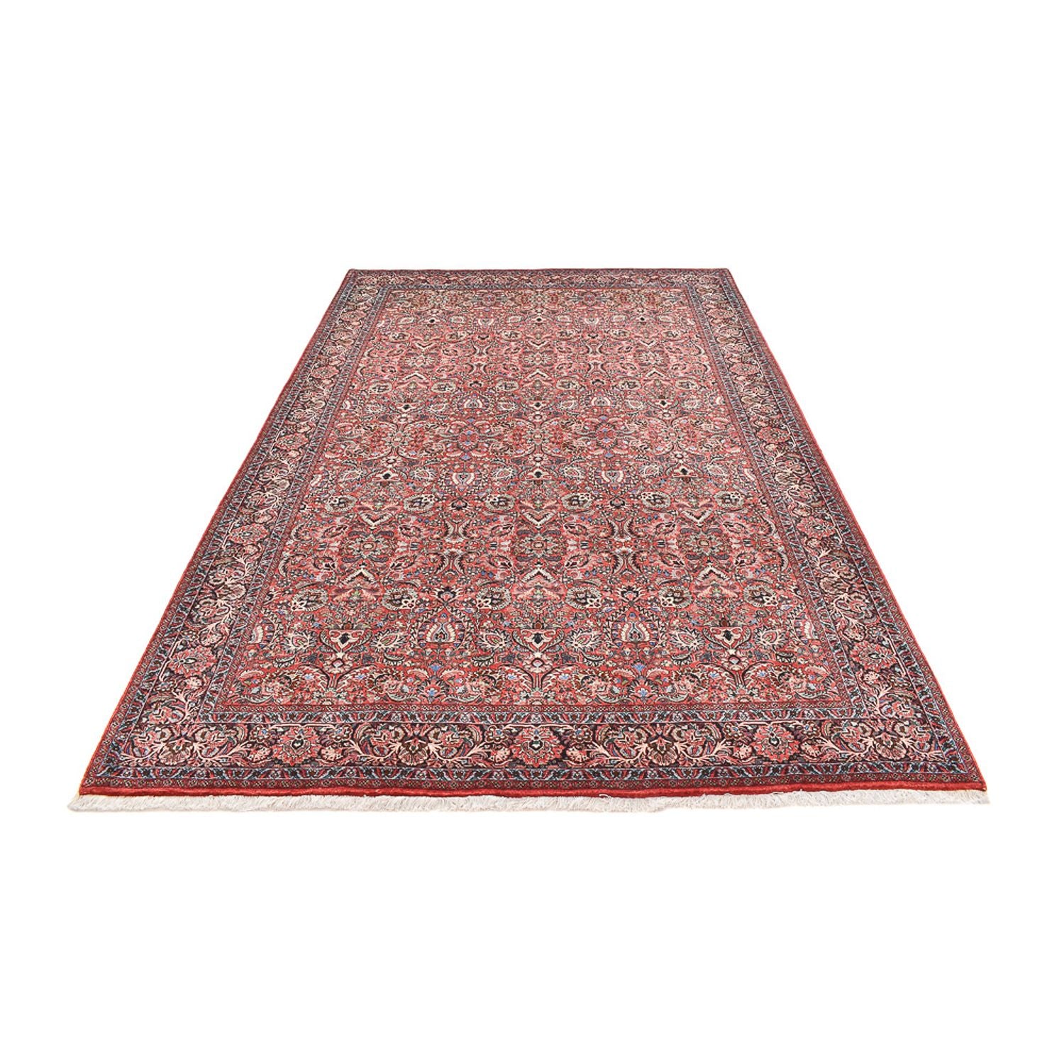 Alfombra persa - Bidjar - 302 x 201 cm - rojo claro