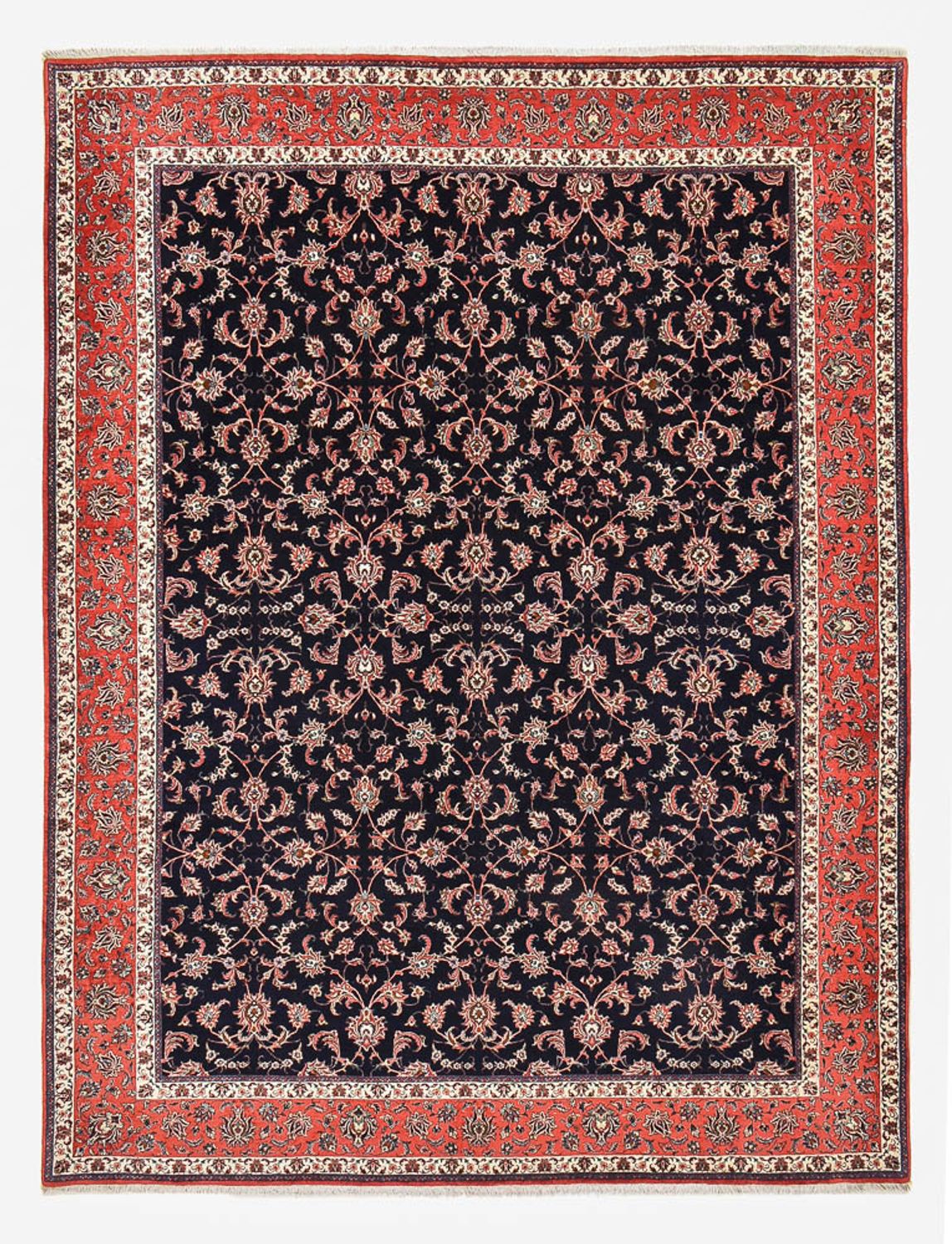 Alfombra persa - Bidjar - 400 x 301 cm - azul oscuro