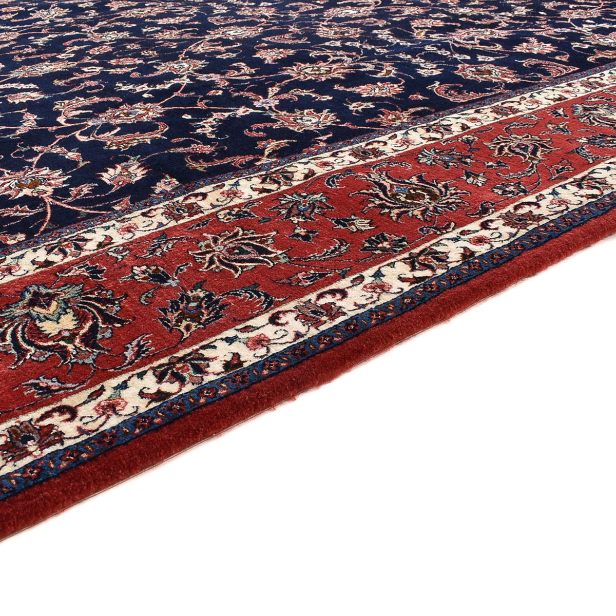 Alfombra persa - Bidjar - 400 x 301 cm - azul oscuro