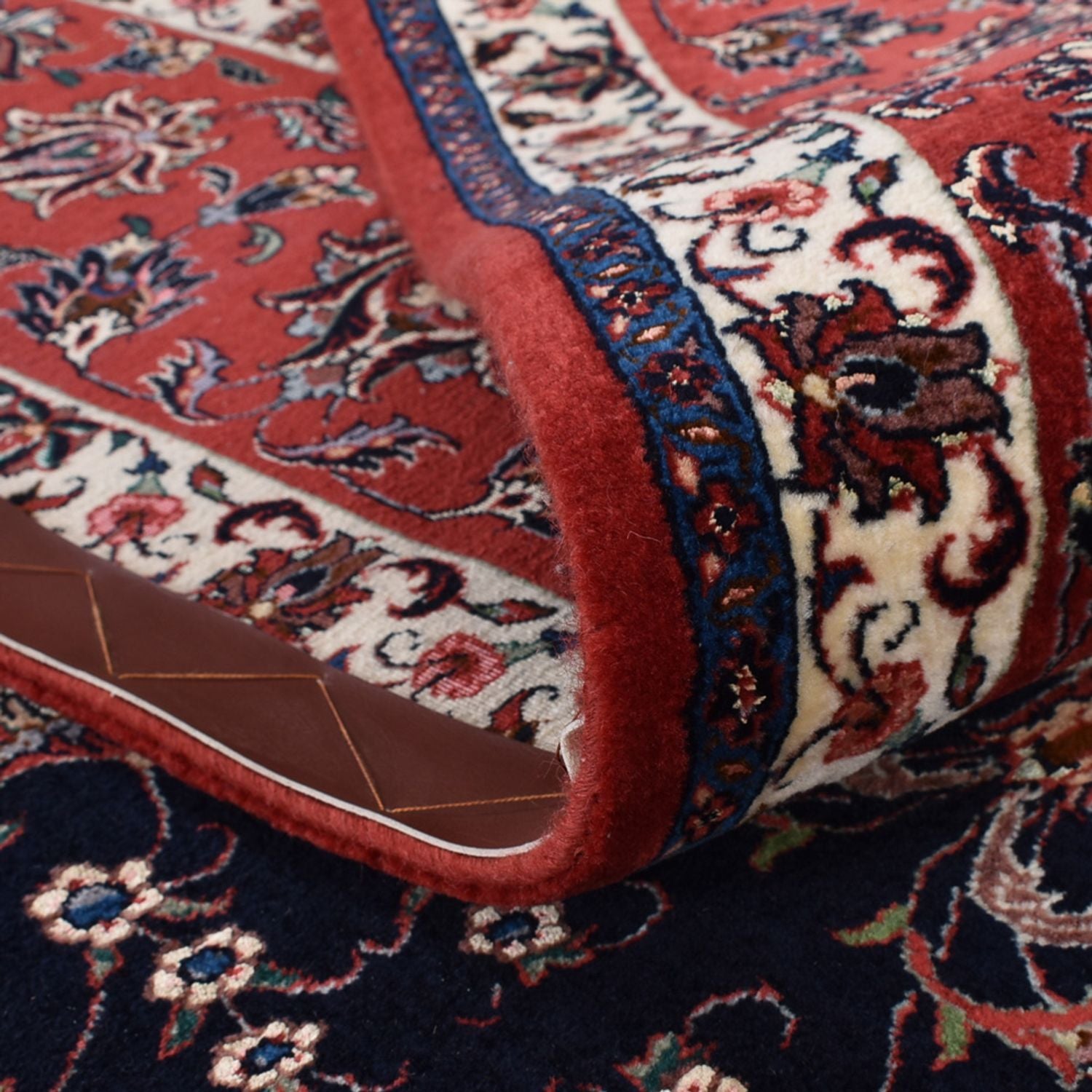 Alfombra persa - Bidjar - 400 x 301 cm - azul oscuro